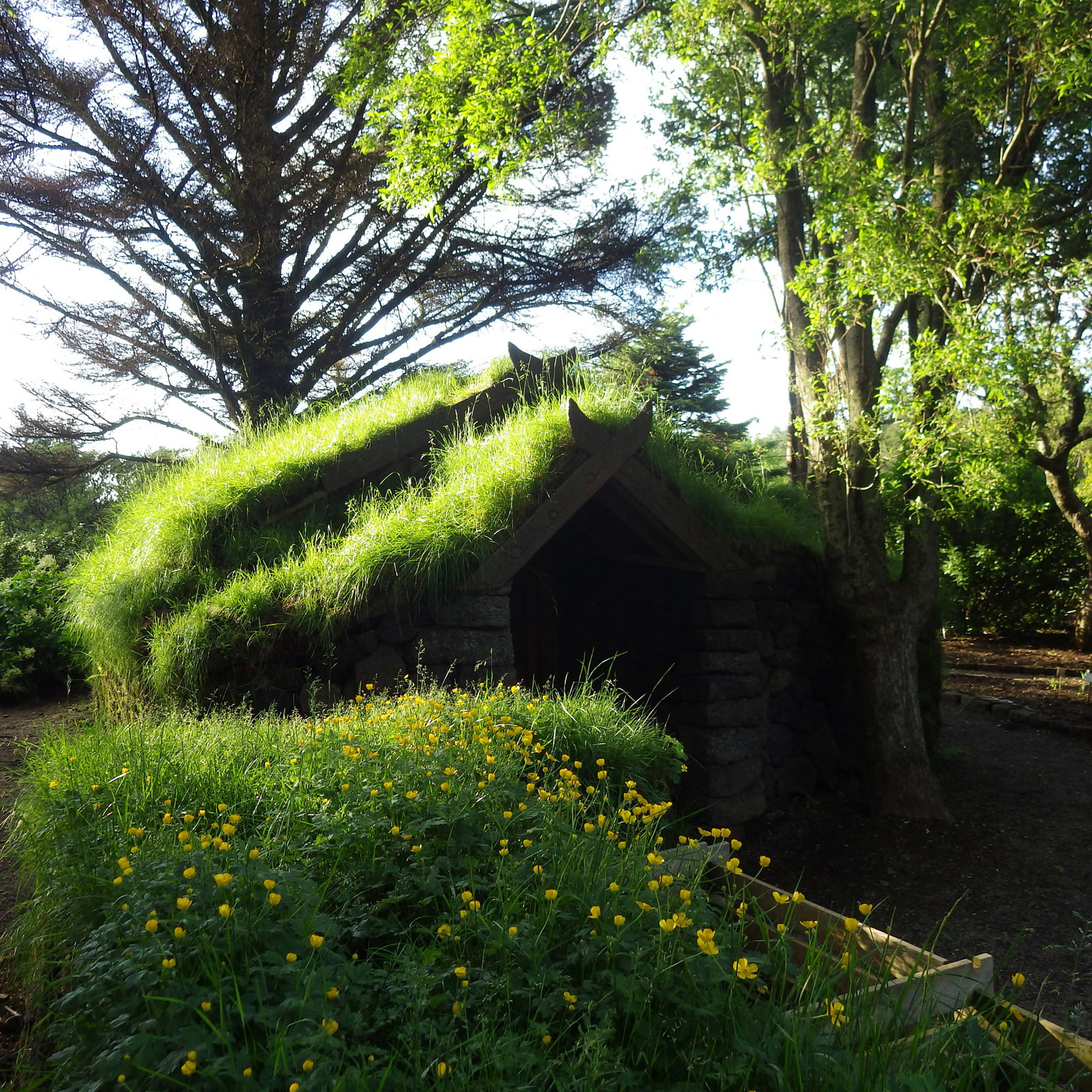 Maison en tourbe du Jardin botanique de Reykjavík